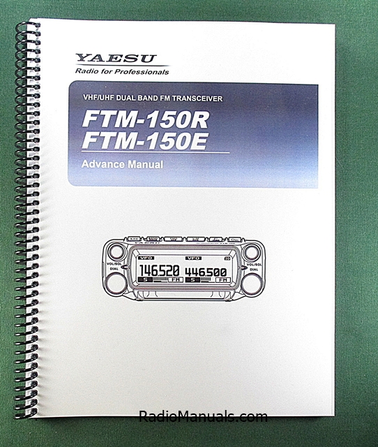 Yaesu FTM-150R/E Advance Manual